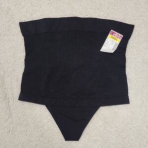 NWT Deb Black Shapewear High-Waisted Thong Bottom Size Medium
